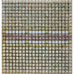 Denkgitter II, 2012 / Papierfalttechnik im Zinkgitter / 100 x 100 cm